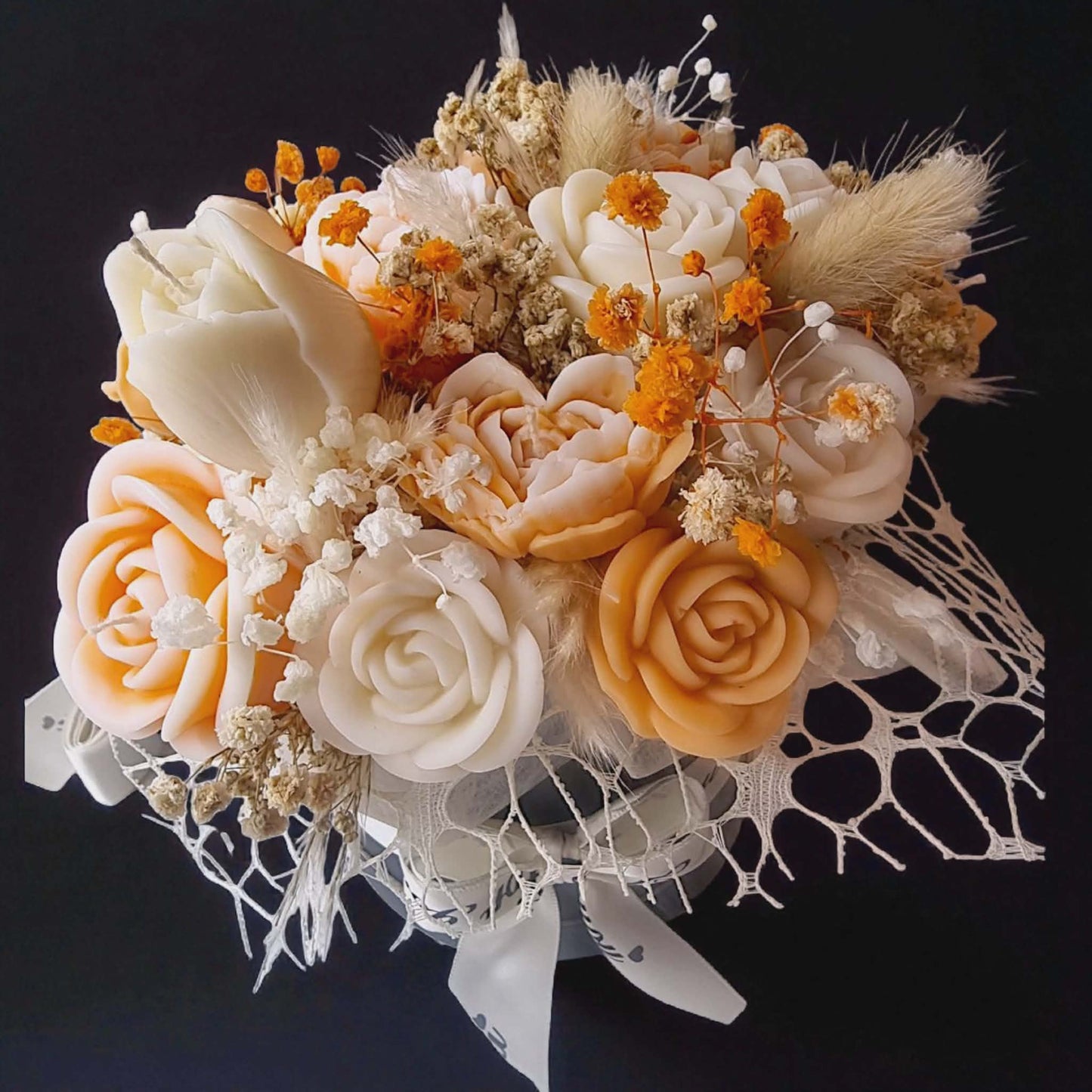 Orange Wax Flower Bouquet