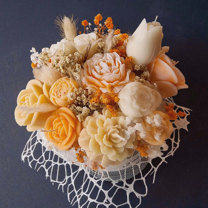 Orange Wax Flower Bouquet