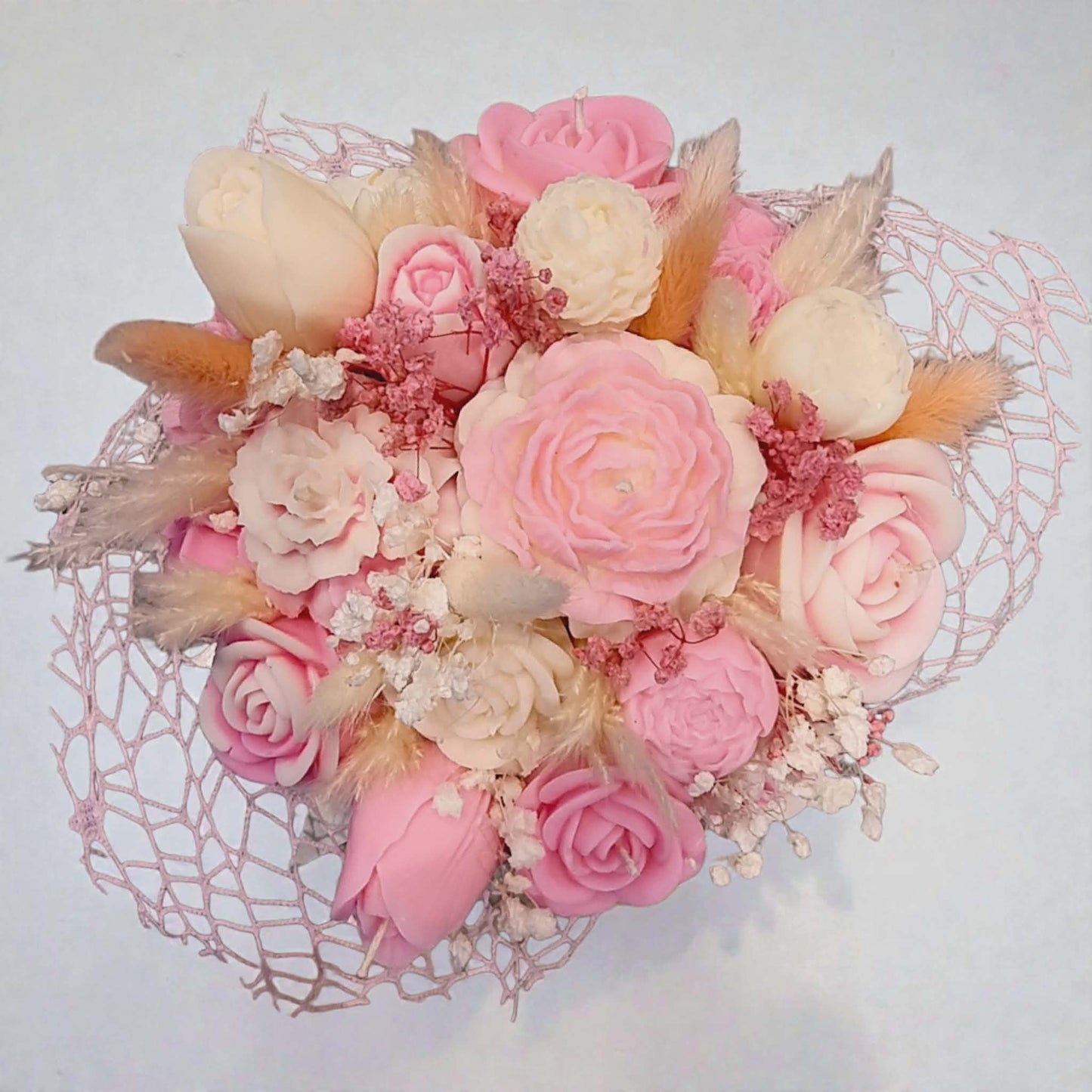 Romantic Wax Flower Bouquet