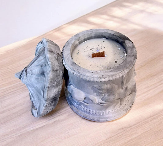 Χειροποίητο Κερί Σόγιας σε Βαζο - Καρουζέλ