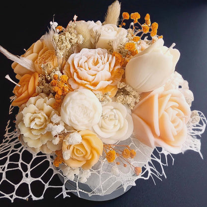 Orange Wax Flower Bouquet