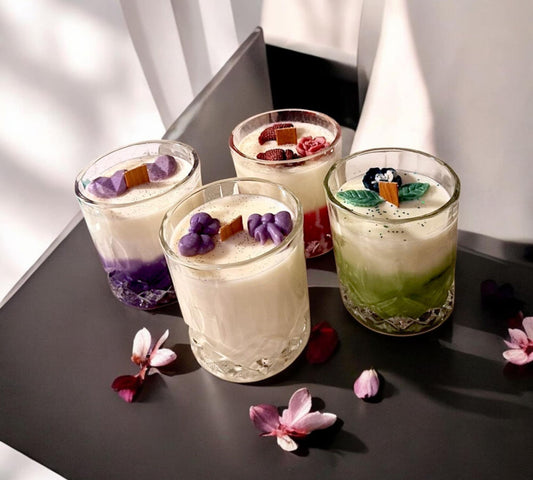 Κερί Σόγιας Σε Ποτήρι - Αρώματα Λουλουδιών 180g