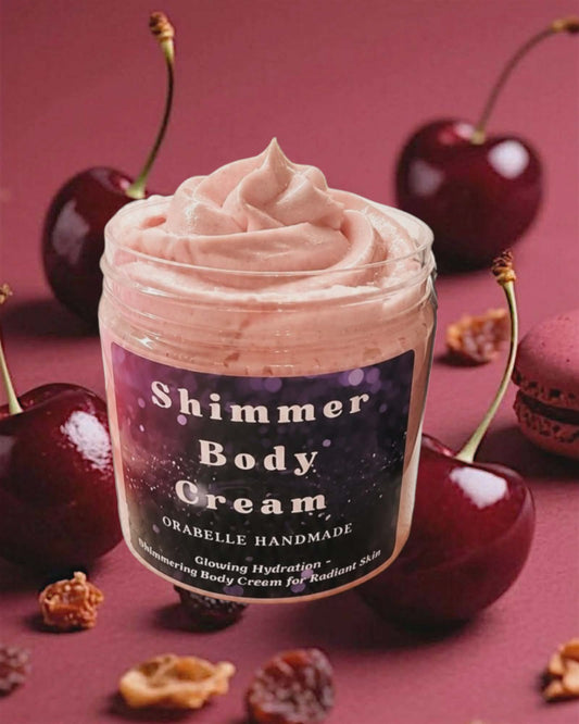Black Cherry Shimmer Body Cream 180-200g