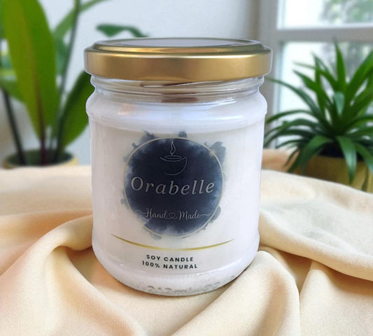 Κερί Σόγιας σε Γυάλινο Βαζάκι με Μεταλλικό Καπάκι – Αρώματα Φρεσκάδας (130γρ)