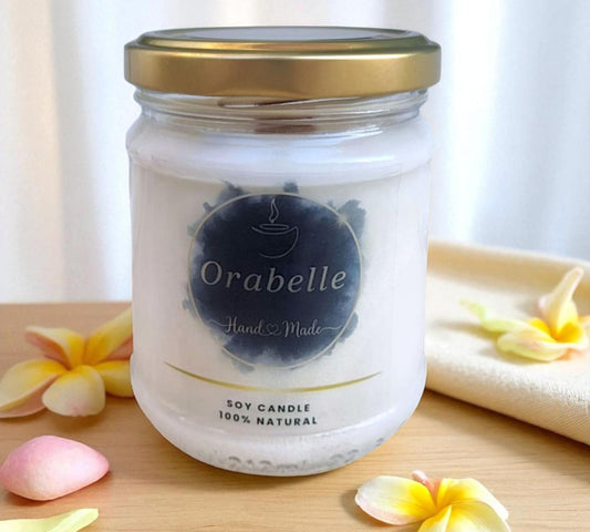 Κερί Σόγιας σε Γυάλινο Βαζάκι με Μεταλλικό Καπάκι – Γλυκά & Κρεμώδη Αρώματα (130γρ)