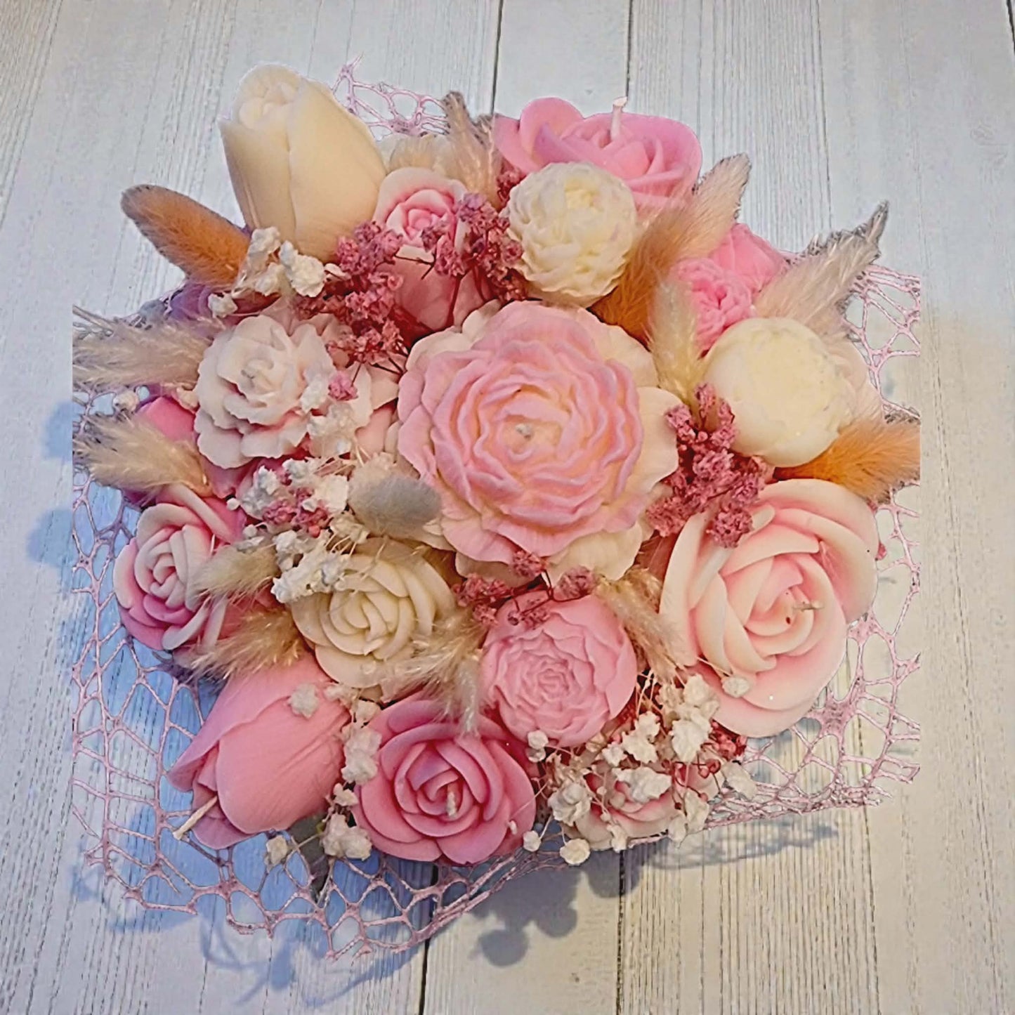 Romantic Wax Flower Bouquet