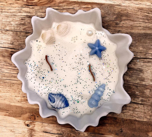 Χειροποίητη Πιατέλα με Αρωματικό Κερί Σόγιας