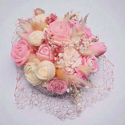Romantic Wax Flower Bouquet
